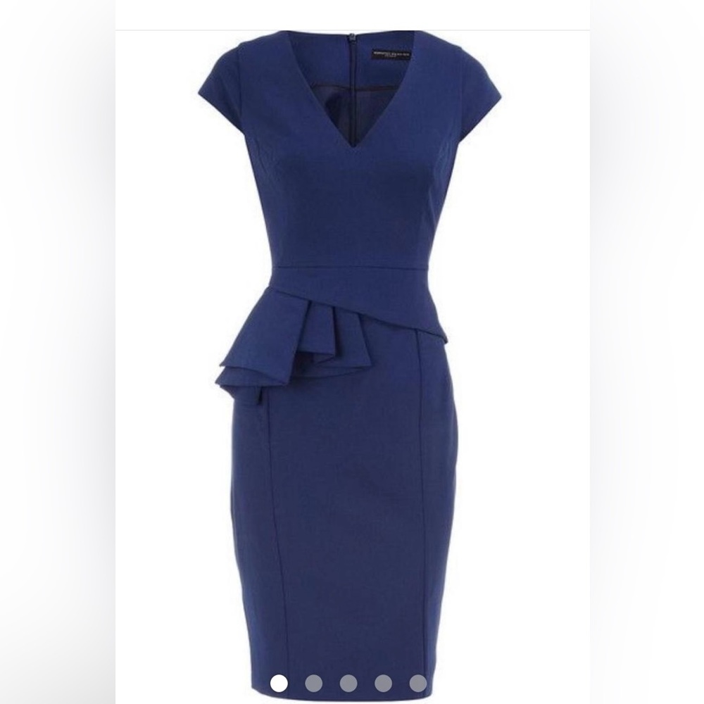 Dorothy Perkins pencil dress with peplum ruffle. IUK 20. Us 16